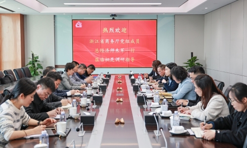 浙江省商務(wù)廳黨組成員、總經(jīng)濟(jì)師朱軍蒞臨桐昆調(diào)研